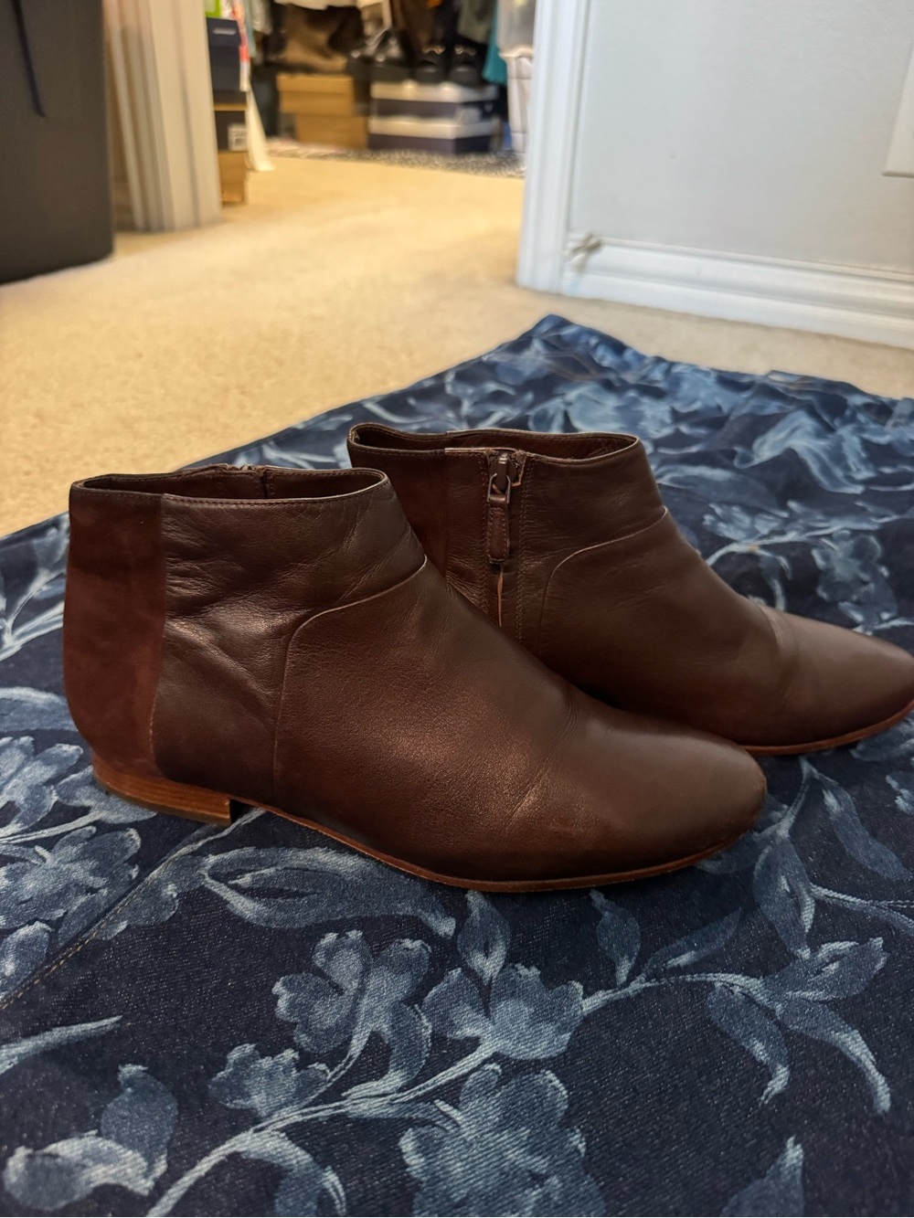Cole Shawn Women’s Calf Brown Leather Ankle Boots